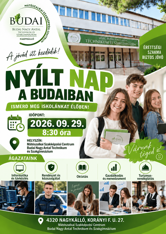 A jövőd itt kezdődik! – Nyílt Nap a Budaiban!