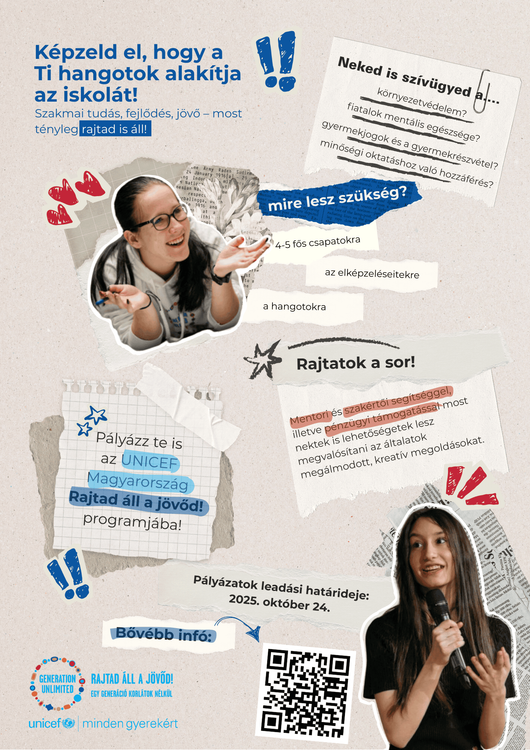 UNICEF Magyarország "Egy generáció korlátok nélkül"