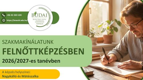 Szakmakínálatunk felnőttképzésben